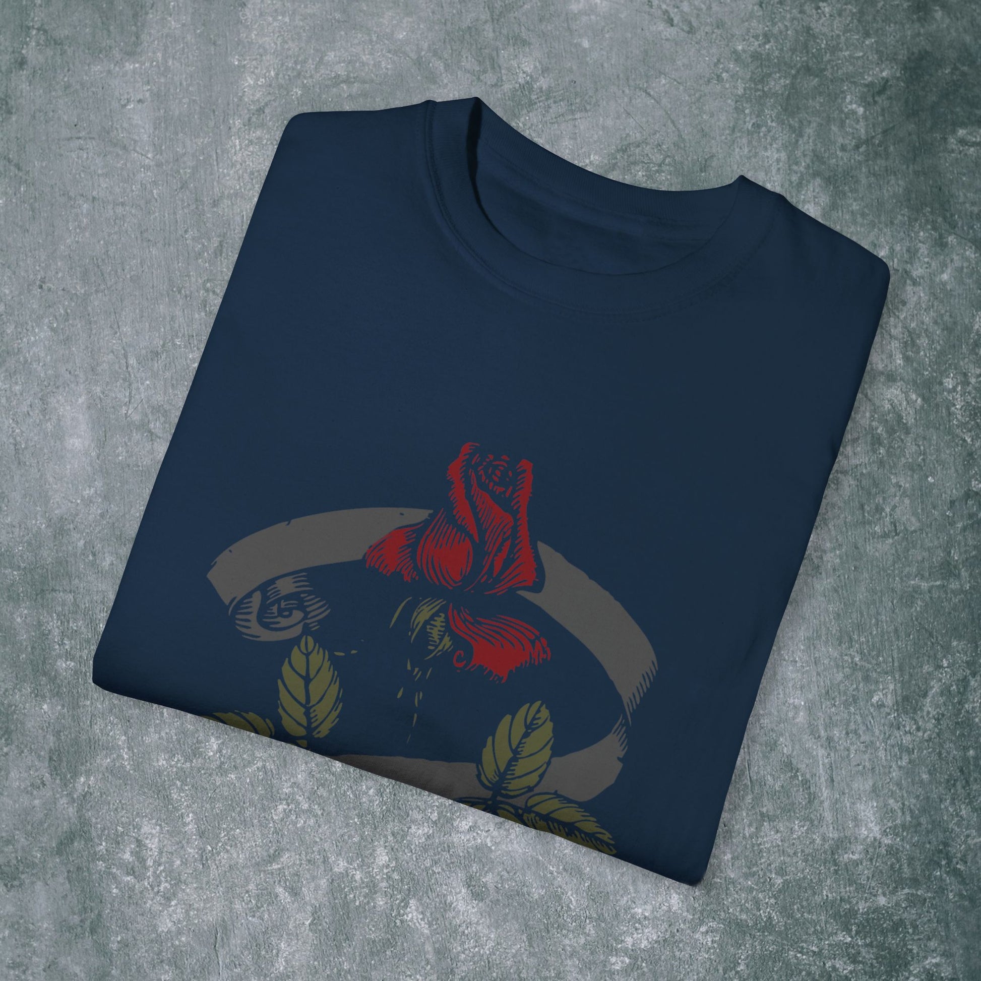 Floral Rose T-shirt - Vintage Vibes for Nature Lovers