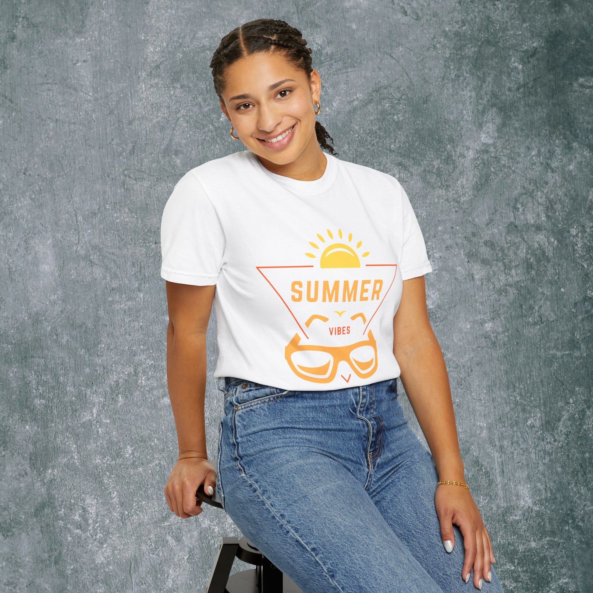 Summer Vibes Unisex Garment-Dyed T-Shirt