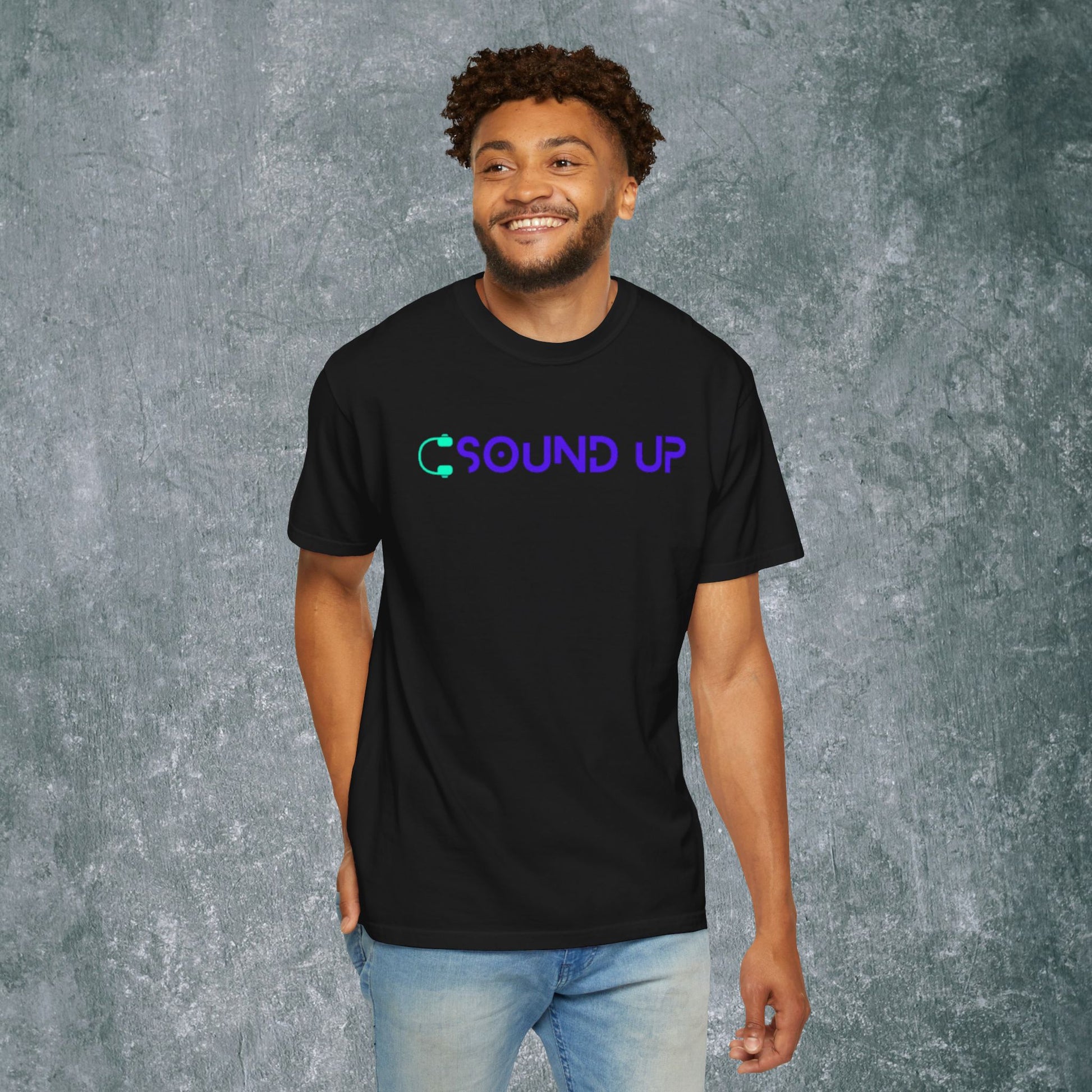 Sound Up T-Shirt for Music Lovers - With Back Print
