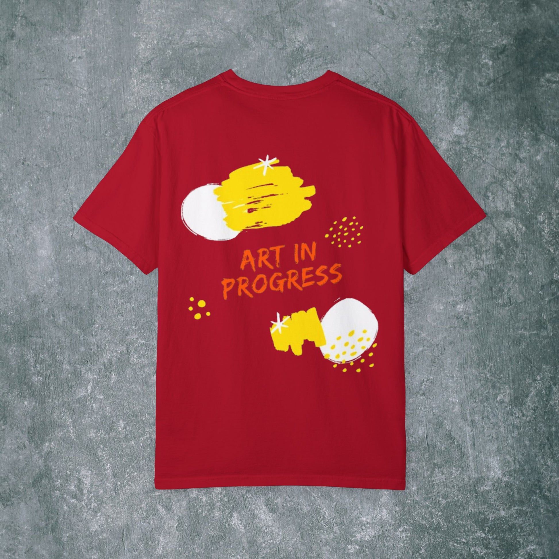 Art in Progress T-Shirt - Creative Expression Tee - With Back Print