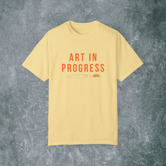 Art in Progress T-Shirt - Creative Expression Tee - With Back Print