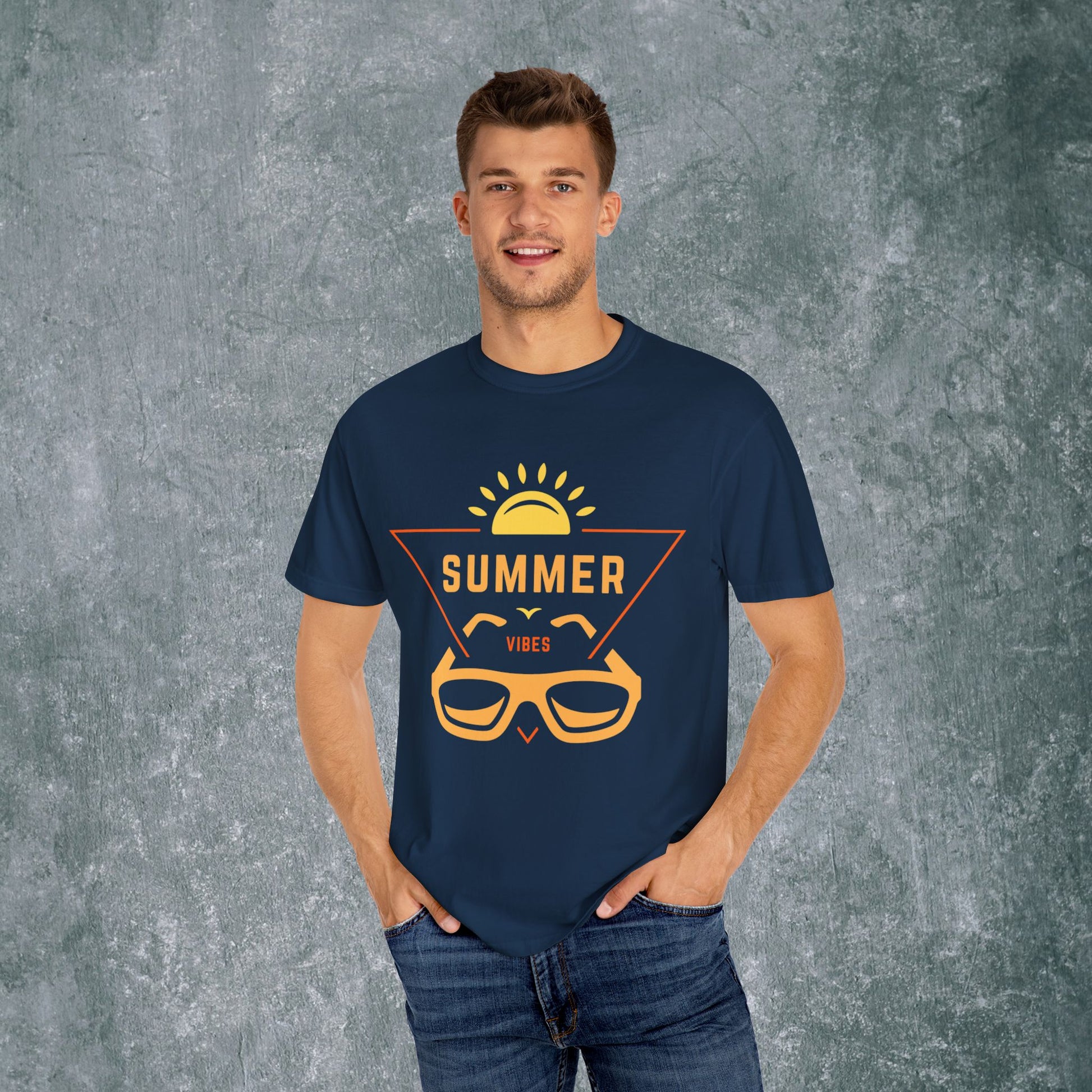 Summer Vibes Unisex Garment-Dyed T-Shirt