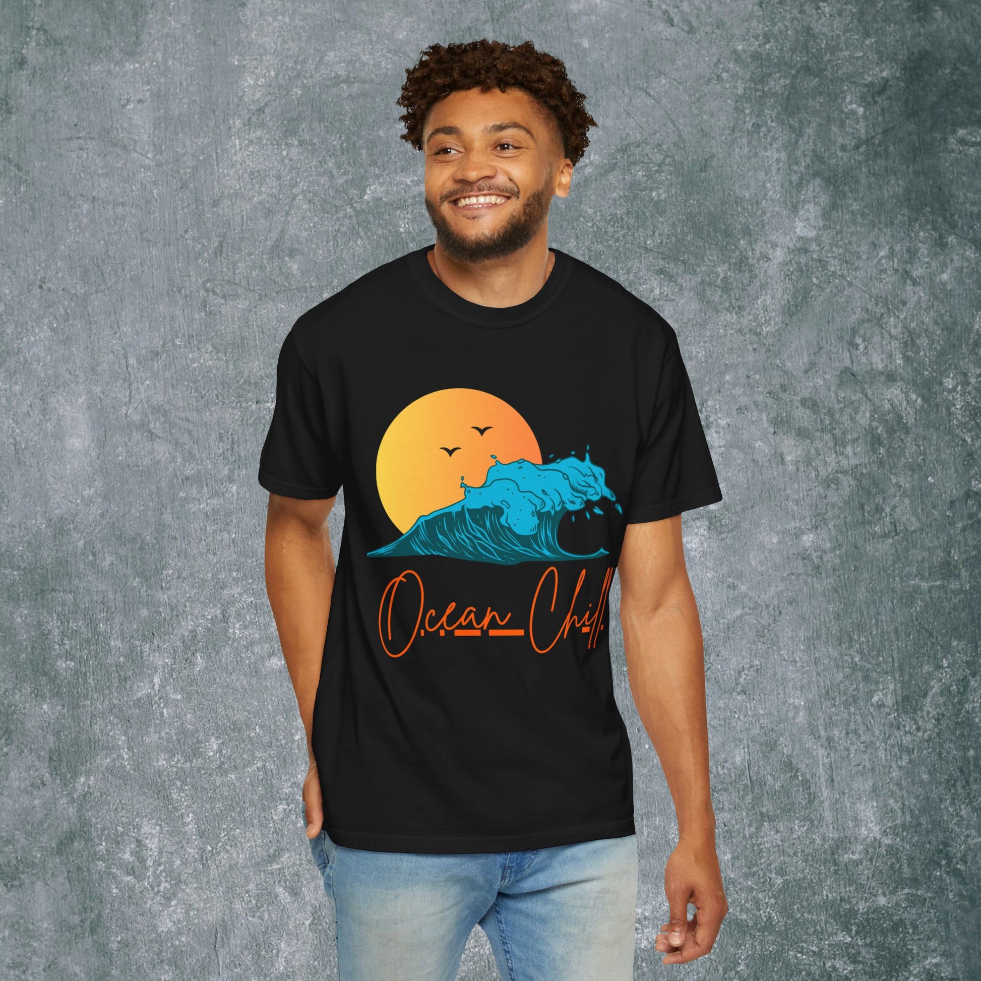 Ocean Chill Unisex Garment-Dyed T-shirt - Perfect Summer Vibe