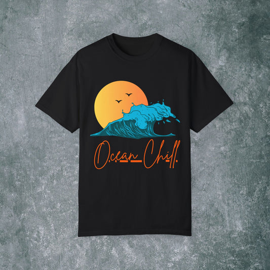 Ocean Chill Unisex Garment-Dyed T-shirt - Perfect Summer Vibe