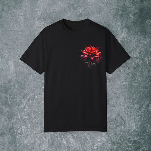 Vintage Floral Hummingbird T-Shirt - With Back Print