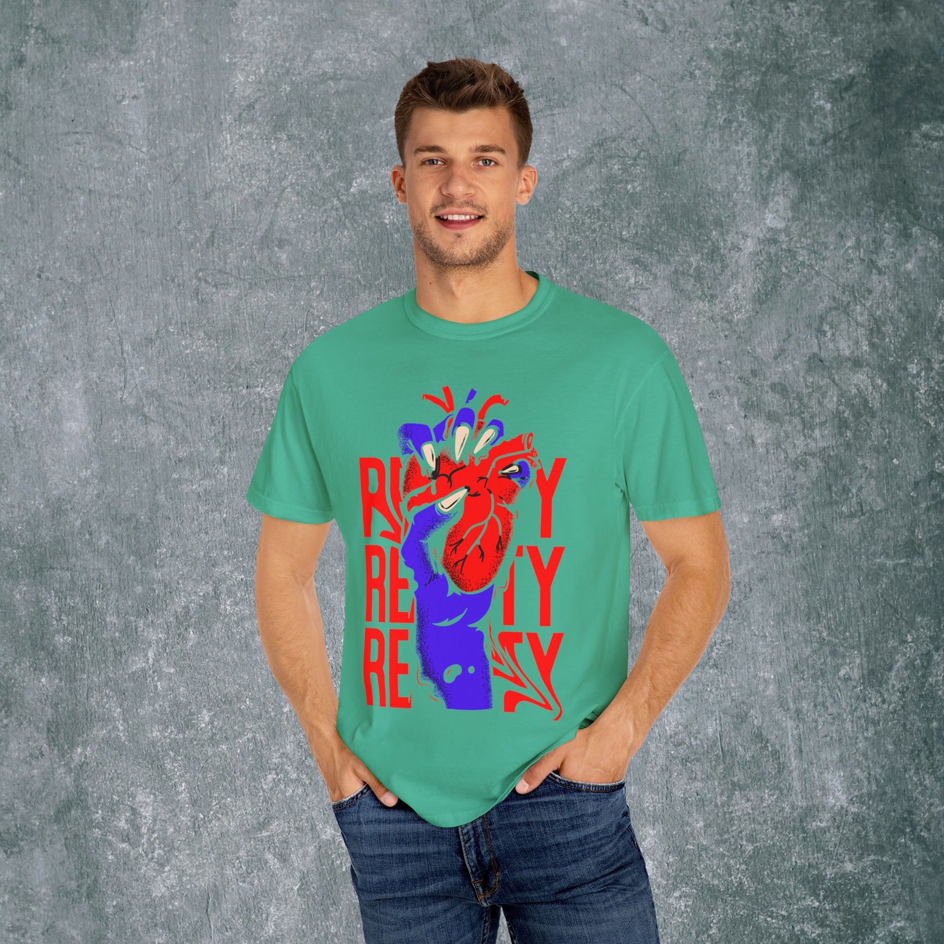 Vibrant Heart Unisex Garment-Dyed T-Shirt