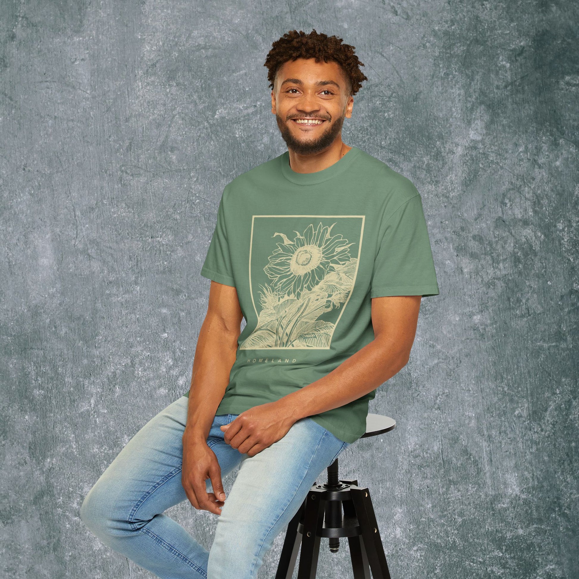 Homeland Floral Unisex Garment-Dyed T-Shirt