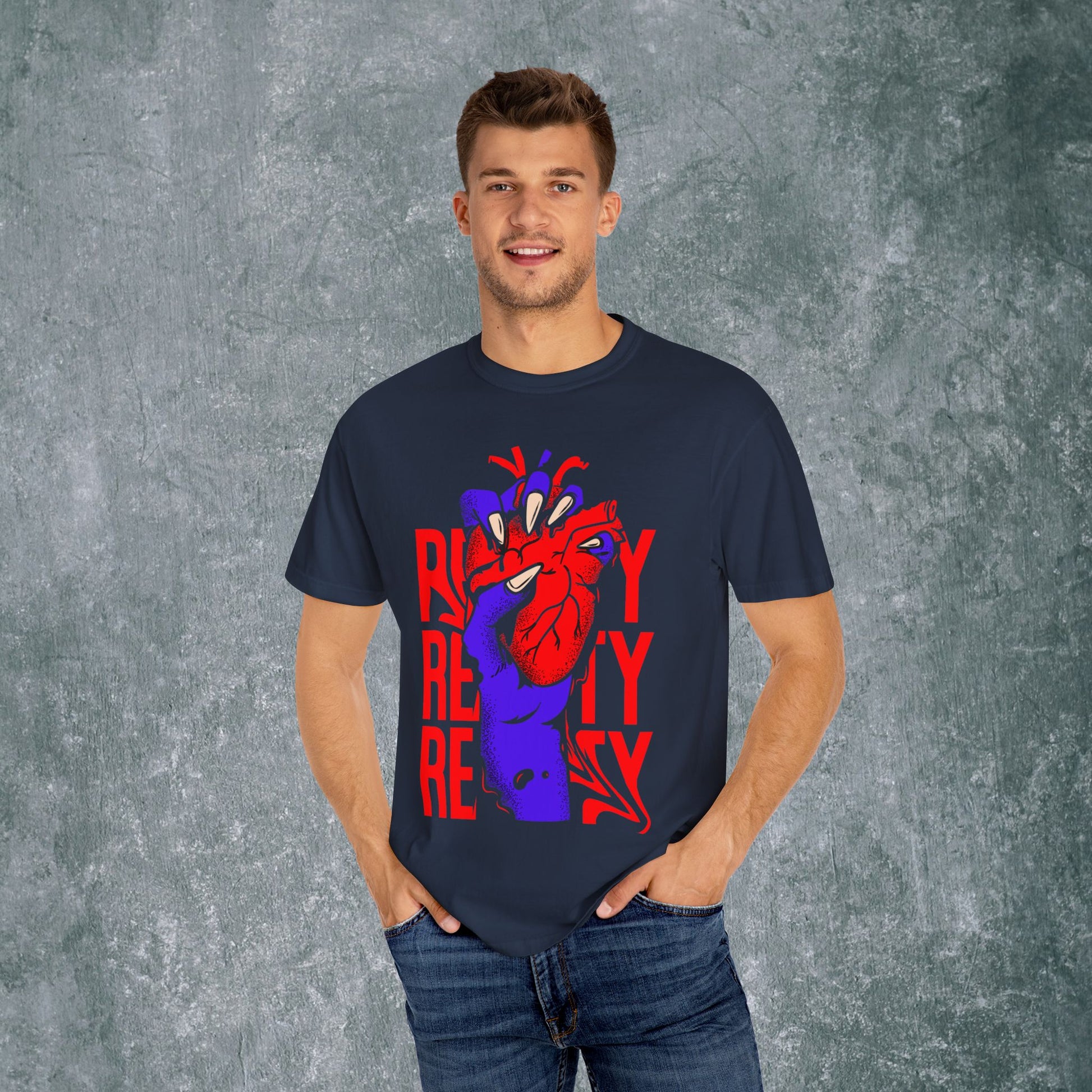 Vibrant Heart Unisex Garment-Dyed T-Shirt