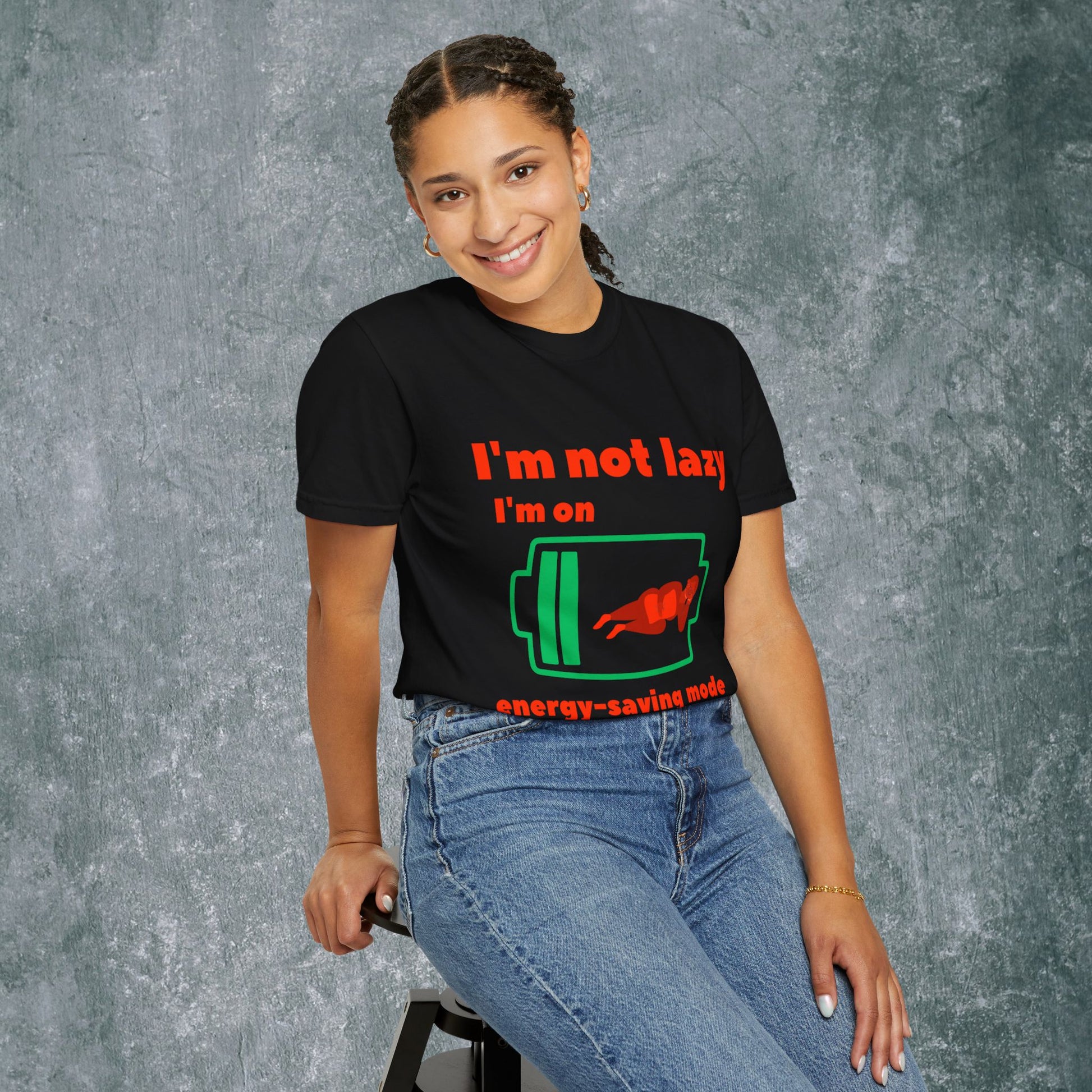 Unisex Energy-Saving Mode T-Shirt - Perfect for Lazy Days!