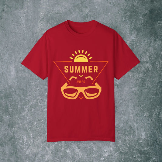 Summer Vibes Unisex Garment-Dyed T-Shirt