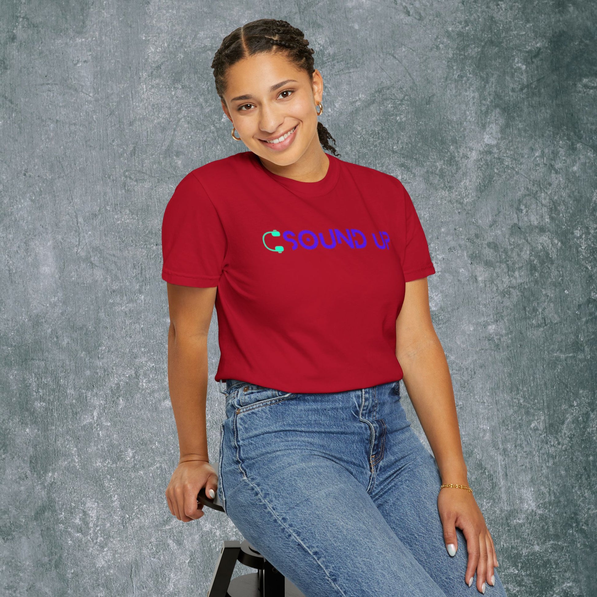 Sound Up T-Shirt for Music Lovers - With Back Print