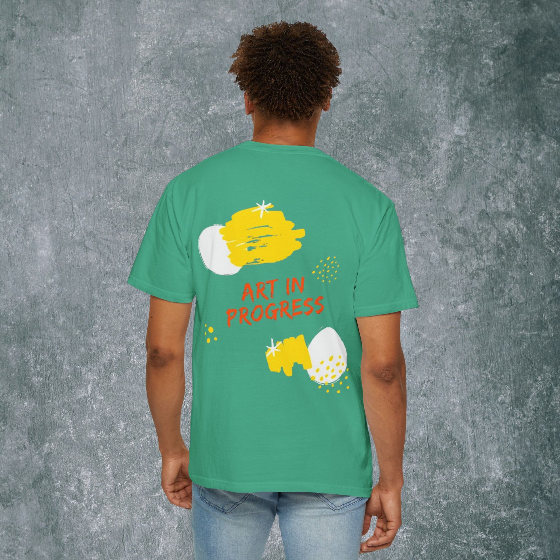 Art in Progress T-Shirt - Creative Expression Tee - With Back Print