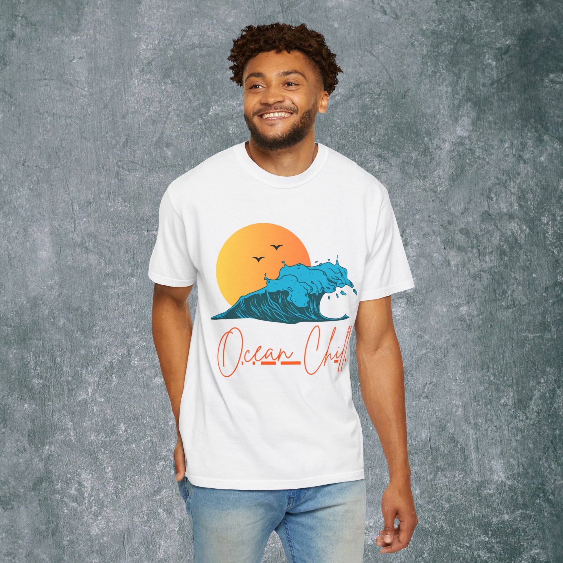Ocean Chill Unisex Garment-Dyed T-shirt - Perfect Summer Vibe