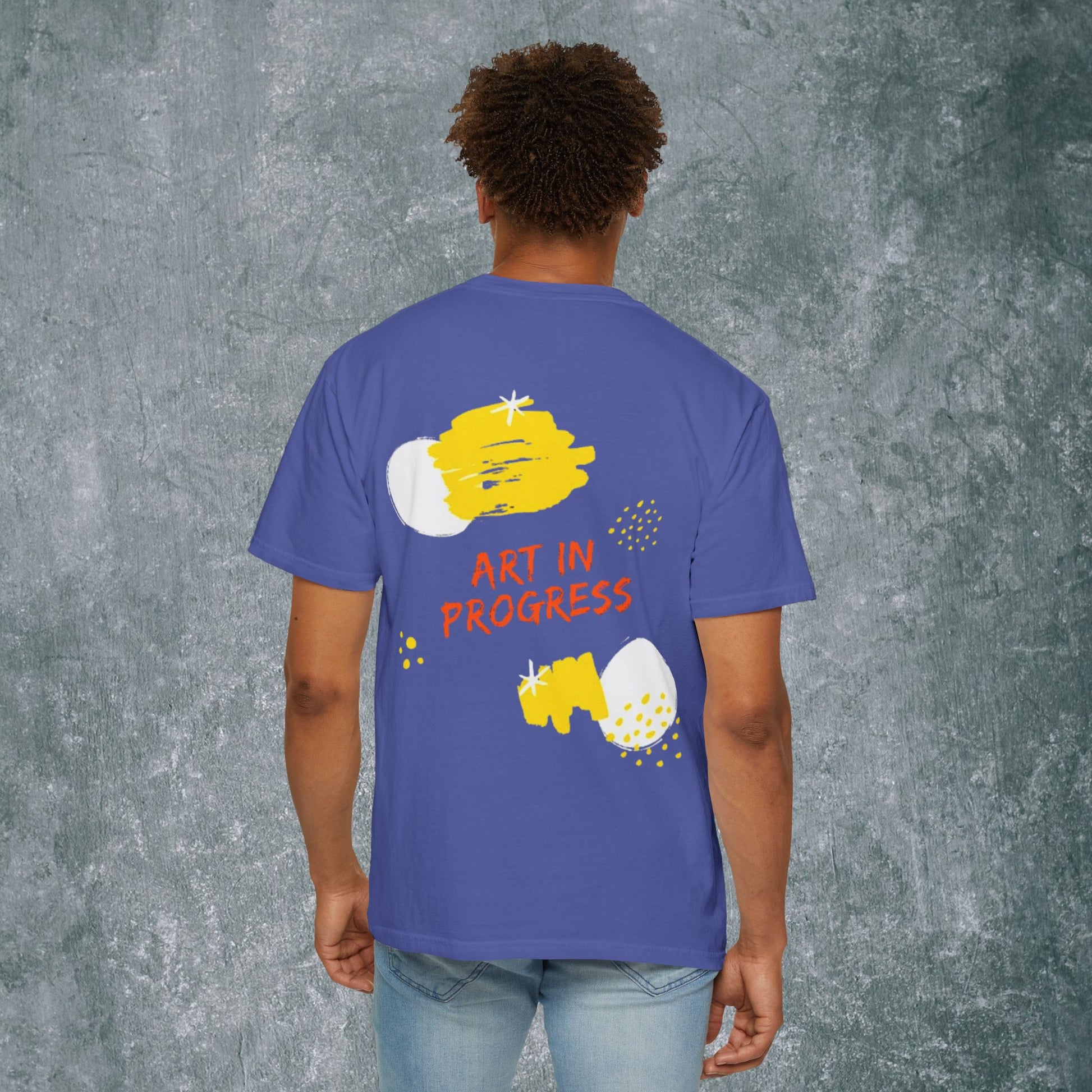 Art in Progress T-Shirt - Creative Expression Tee - With Back Print