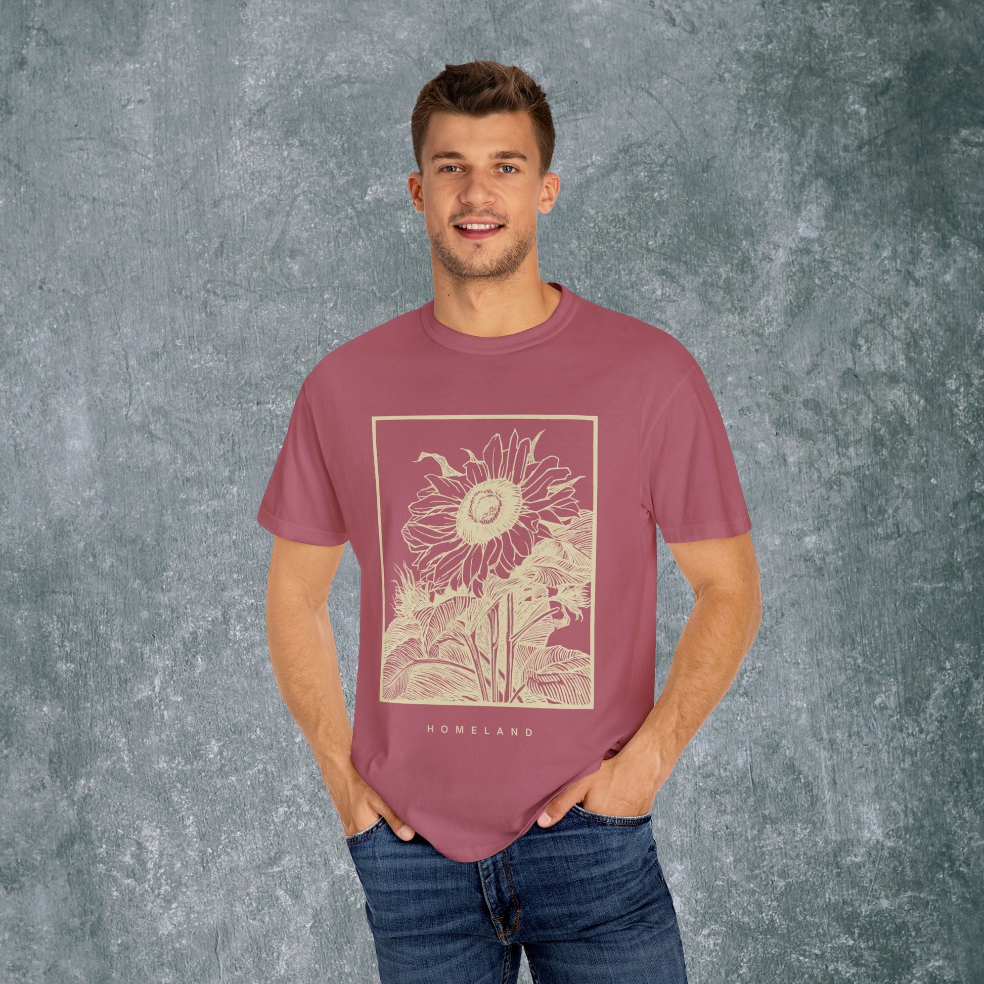 Homeland Floral Unisex Garment-Dyed T-Shirt