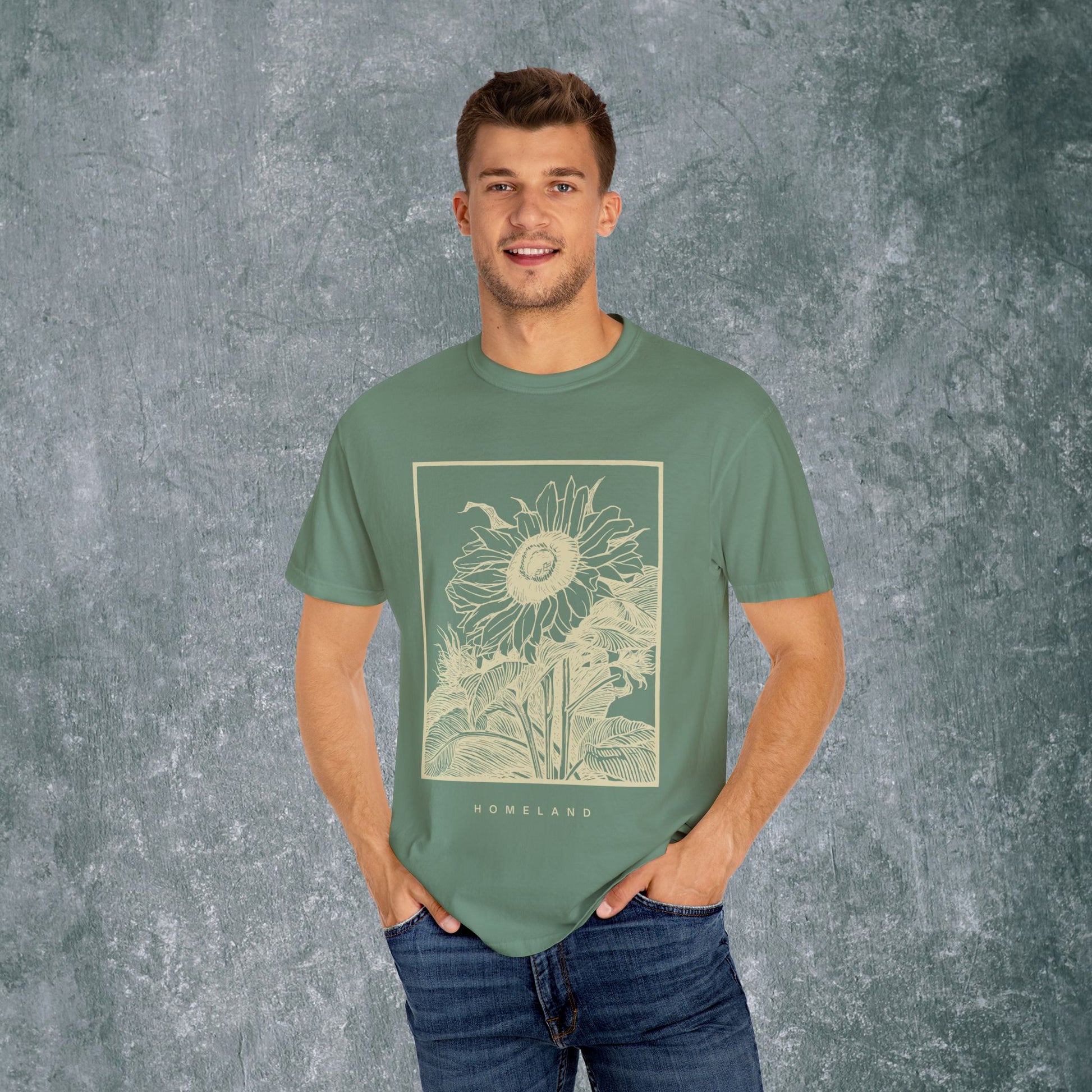 Homeland Floral Unisex Garment-Dyed T-Shirt