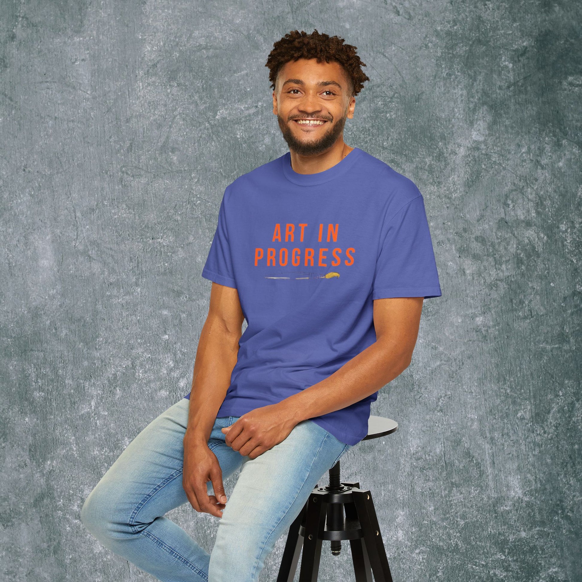 Art in Progress T-Shirt - Creative Expression Tee - With Back Print