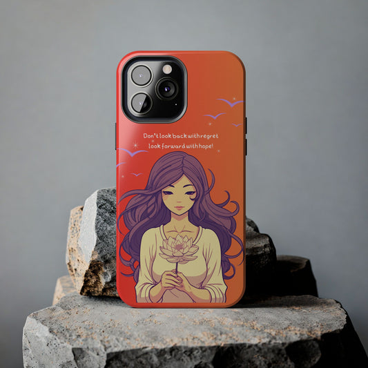 Inspirational Tough Phone Case - 'Look Forward with Hope' Design