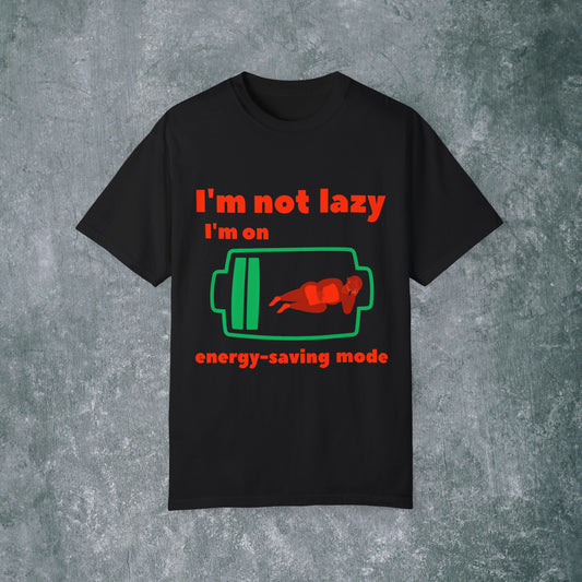 Unisex Energy-Saving Mode T-Shirt - Perfect for Lazy Days!