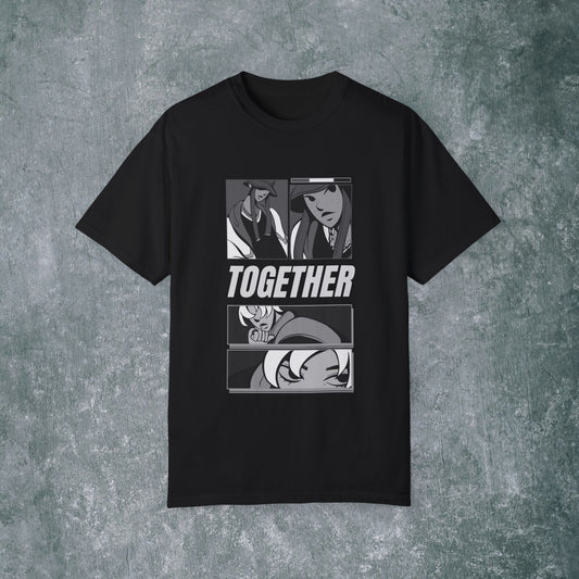 Together Unisex Garment-Dyed T-Shirt - Casual Graphic Tee for Friendship & Community