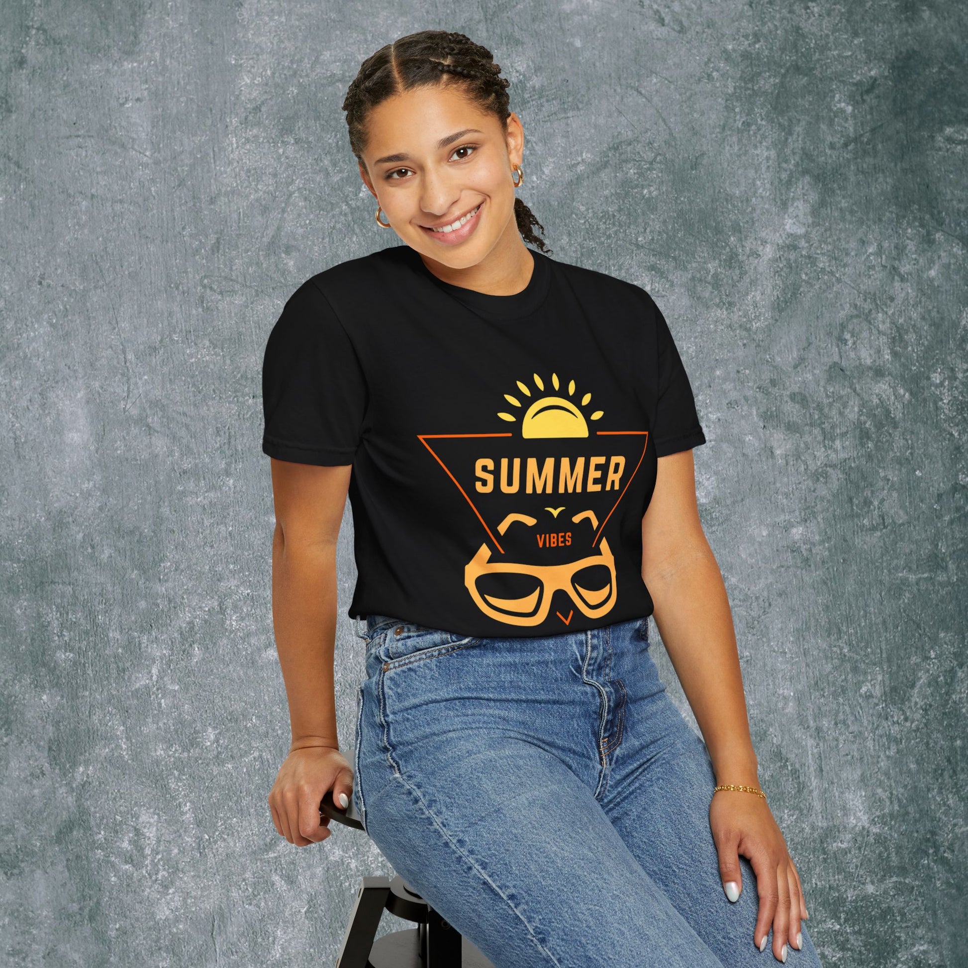 Summer Vibes Unisex Garment-Dyed T-Shirt